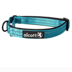 NEW Alcott Martingale Dog Collar Large Blue Reflective Stitching Neoprene
